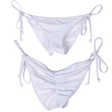 Charger l'image dans la galerie, Swimwear Women Briefs Bikini Bottom Side Ties Brazilian Thong Swimsuit Classic Bottoms Biquini Swim Short Ladies Swimsuit 8Color