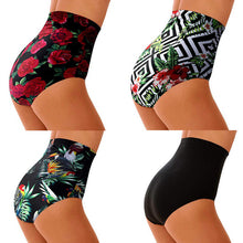 Charger l'image dans la galerie, New Summer Women High Waisted Bikini Swim Shorts Bottom Fashion Floral Printed Female Swimsuit Swimwear Bathing Panty Briefs