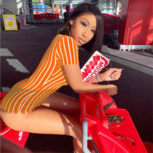 Charger l'image dans la galerie, BOOFEENAA Striped Bodycon Rompers Womens Jumpsuit Streetwear Summer One Piece Outfits for Women Playsuit Sexy Clubwear C87AZ97