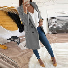 Charger l'image dans la galerie, Fanbety 5XL Women Blend Coat Autumn Winter Turn-Down Collar Long Wool Female Jacket Coat Plus Size Female Coat Casual Windbreake