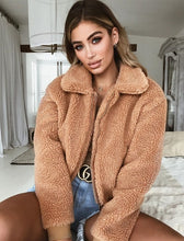 Charger l'image dans la galerie, 2019 Winter arrival Women Cotton Fluffy Long Sleeve Jacket Ladies Warm Outerwear Cardigan Coat